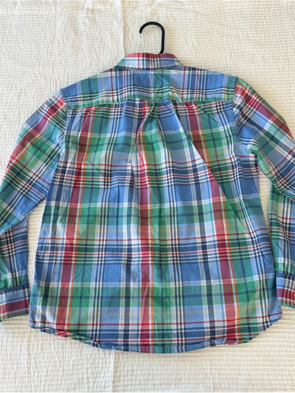 Ralph Lauren Multicolor Plaid Button-Down Shirt - Blue Green Red M(10/12) size